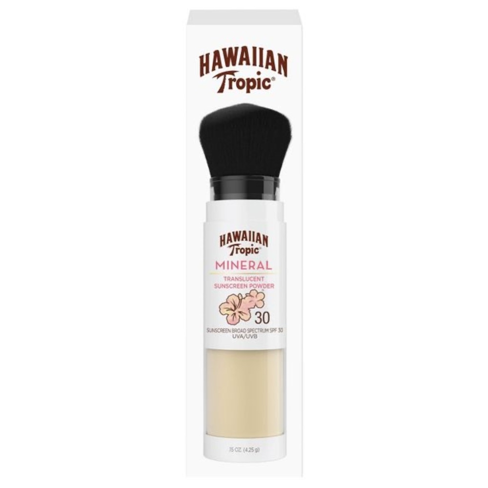 Hawaiian Tropic Mineral Skin Nourishing Sunscreen Powder Brush - SPF 30